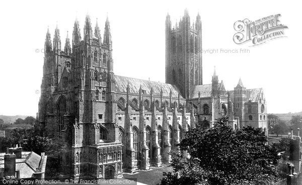Photo of Canterbury, Cathedral, From South West c.1870