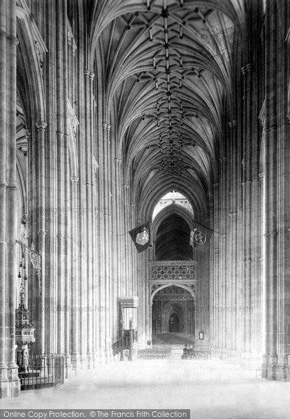 Photo of Canterbury, Cathedral, Nave East 1898