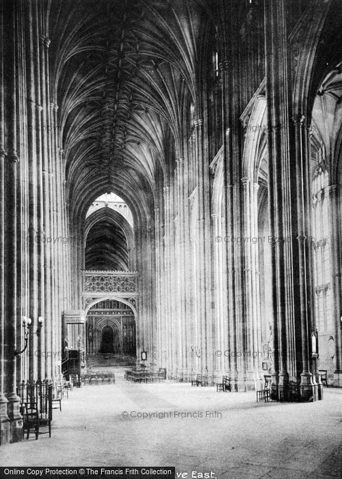 Photo of Canterbury, Cathedral, Nave East c.1890