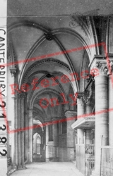 Cathedral, South Aisle 1888, Canterbury