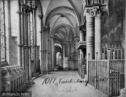 Cathedral, South Choir Aisle c.1862, Canterbury