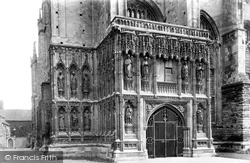 Cathedral, South Porch 1890, Canterbury