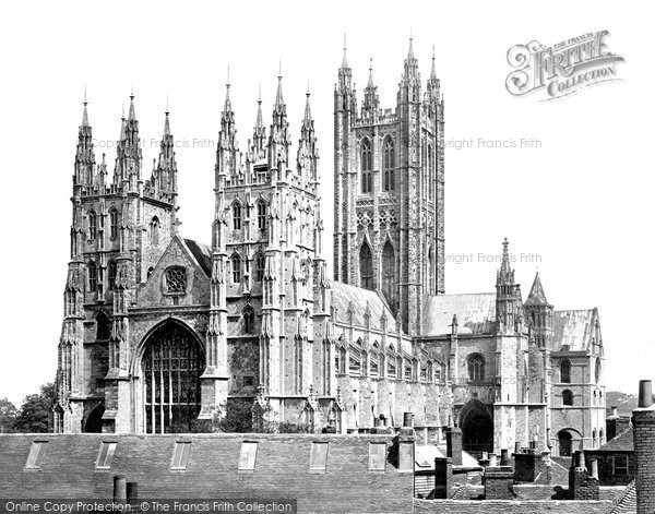 Photo of Canterbury, Cathedral, South West c.1862