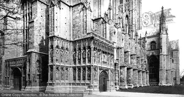 Photo of Canterbury, Cathedral, Southwest Corner c.1872