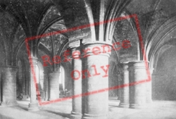 Cathedral, The Crypt 1888, Canterbury