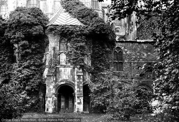 Photo of Canterbury, Cathedral, The Infirmary Cloister 1888