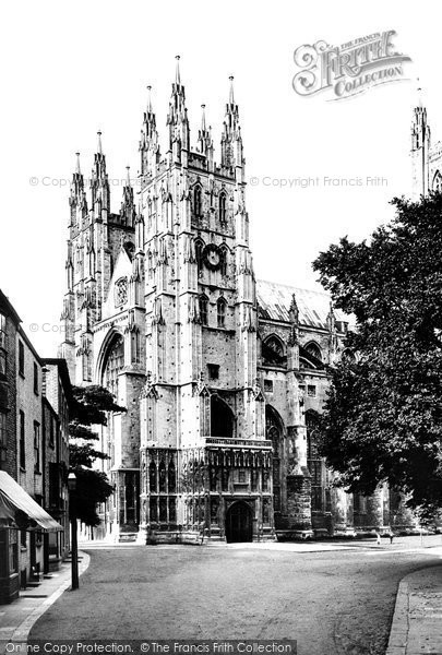 Photo of Canterbury, Cathedral, Towers From South West 1890