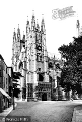 Cathedral, Towers From South West 1890, Canterbury