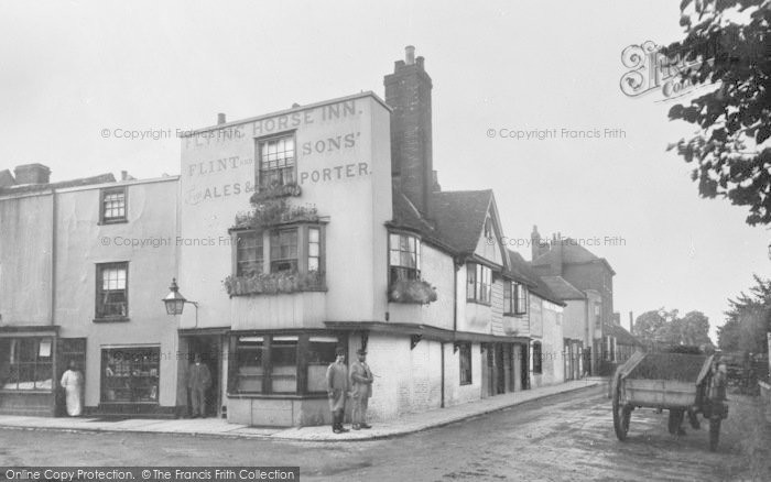 Photo of Canterbury, Flying Horse Inn, Dover Street 1886