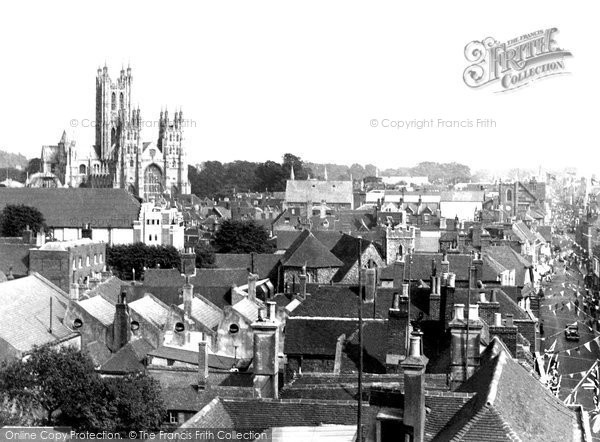 Photo of Canterbury, General View c.1952