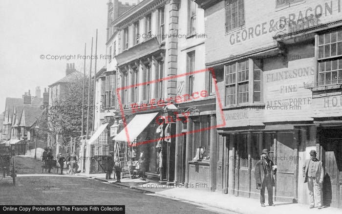 Photo of Canterbury, High Street c.1895