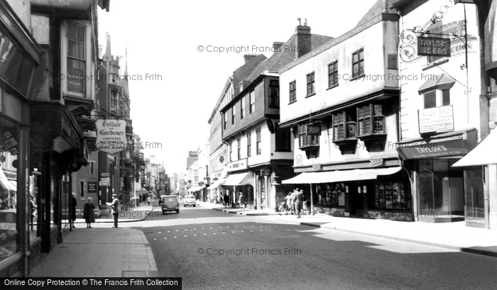 Photo of Canterbury, High Street c.1955