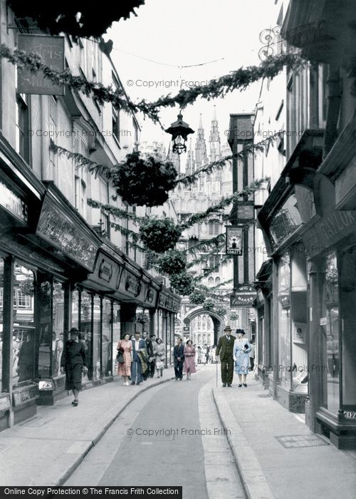 Photo of Canterbury, Mercery Lane c.1952