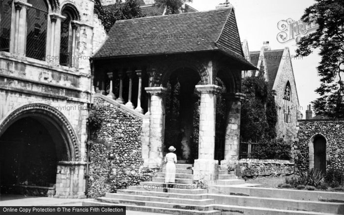 Photo of Canterbury, Norman Steps c.1952