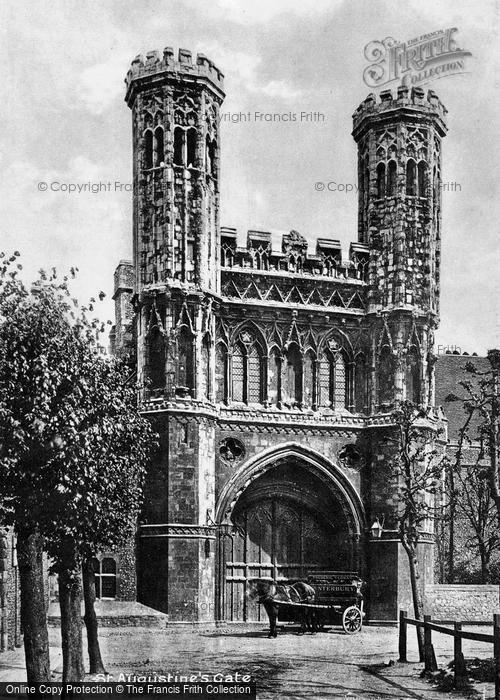 Photo of Canterbury, St Augustine's College Gate c.1879