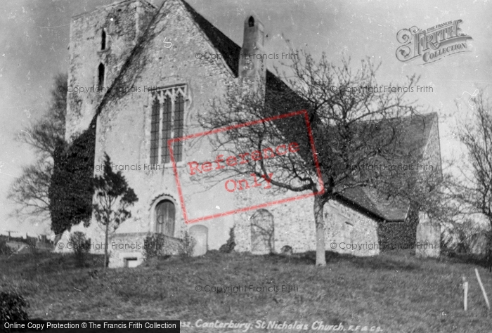 Photo of Canterbury, St Nicholas' Church 1898