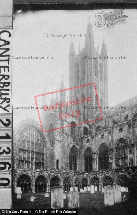 Photo of Canterbury, The Cathedral, Bell Harry Tower And Cloister Court 1888