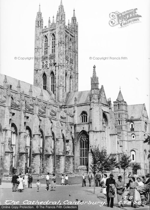Photo of Canterbury, The Cathedral c.1952