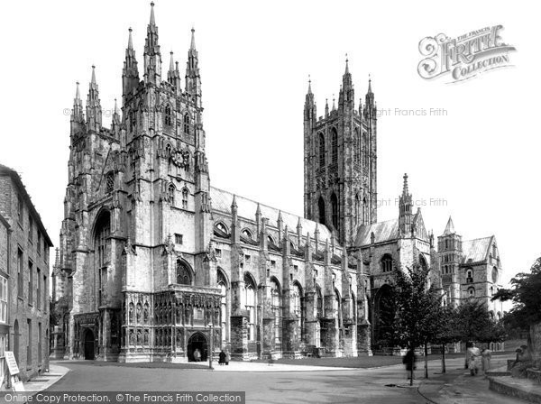 Photo of Canterbury, The Cathedral c.1955