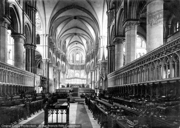 Photo of Canterbury, The Cathedral, Choir East 1888