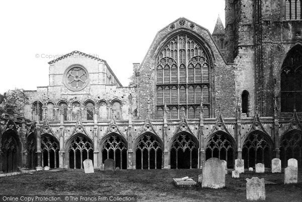 Photo of Canterbury, The Cathedral, Cloisters 1888