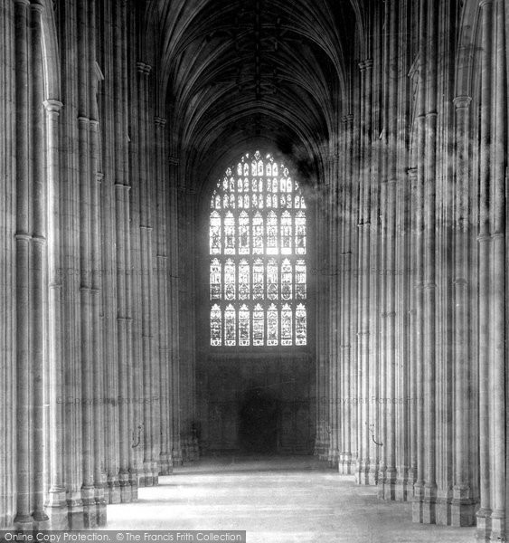 Photo of Canterbury, The Cathedral, Nave West 1888