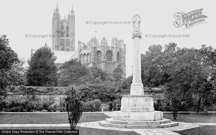 Photo of Canterbury, The Cathedral & The Kent War Memorial 1924