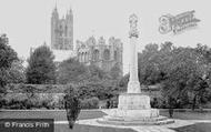 The Cathedral & The Kent War Memorial 1924, Canterbury