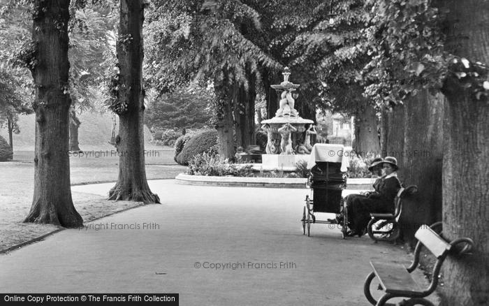 Photo of Canterbury, The Fountain, Dane John Gardens 1921