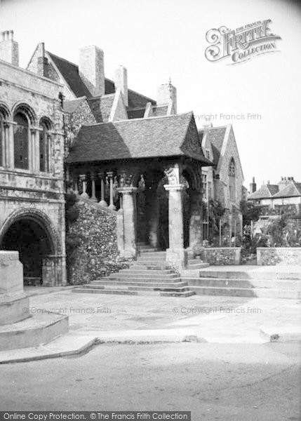 Photo of Canterbury, The Norman Stairs c.1950