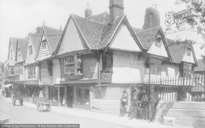 Photo of Canterbury, The Old Weavers House, King's Bridge 1886