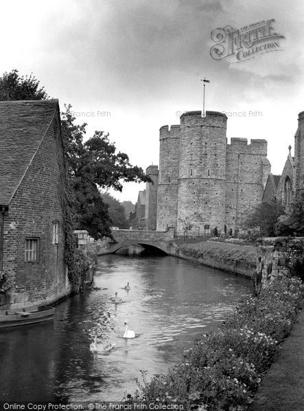 Photo of Canterbury, The River Stour c.1955