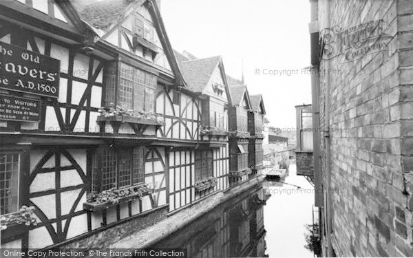 Photo of Canterbury, The Weavers' House c.1955