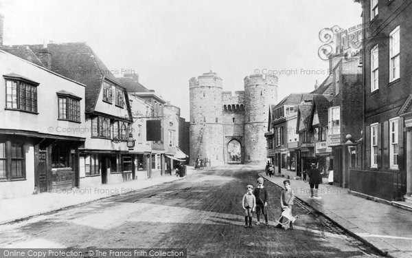Photo of Canterbury, West Gate 1890