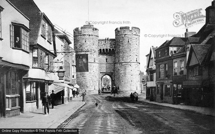 Photo of Canterbury, West Gate And St Dunstan's Street c.1880