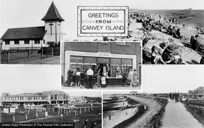 Photo of Canvey Island, Composite c.1955