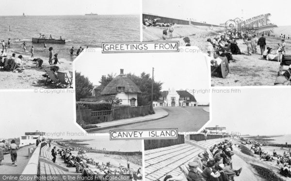 Photo of Canvey Island, Composite c.1955