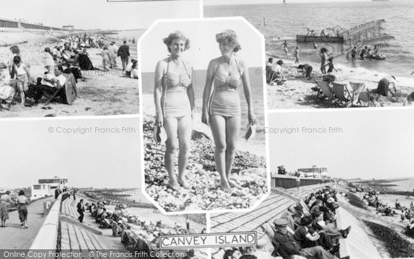 Photo of Canvey Island, Composite c.1955