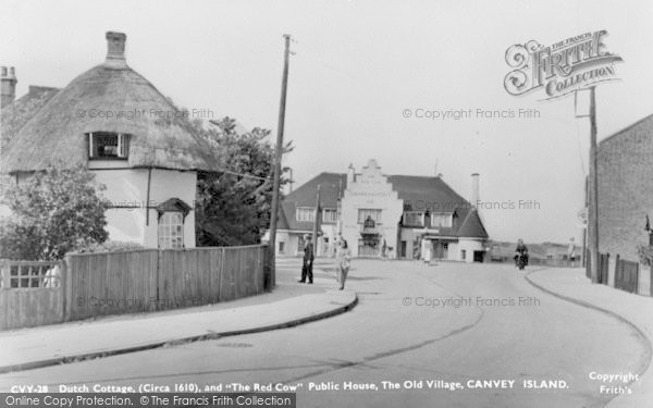 Photo of Canvey Island, Dutch Cottage And The Red Cow Public House c.1955