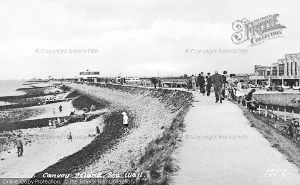 Photo of Canvey Island, Sea Wall c.1950