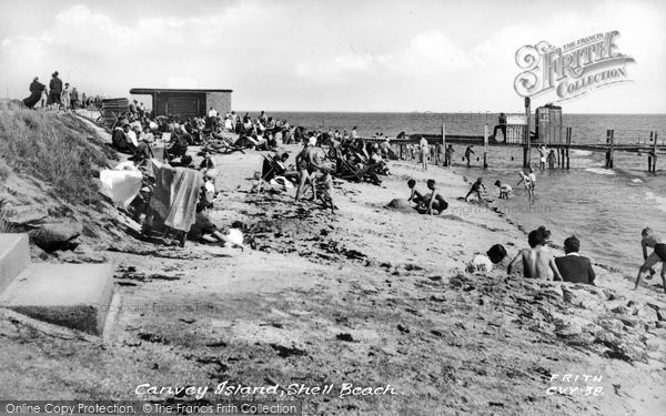 Photo of Canvey Island, Shell Beach c.1955