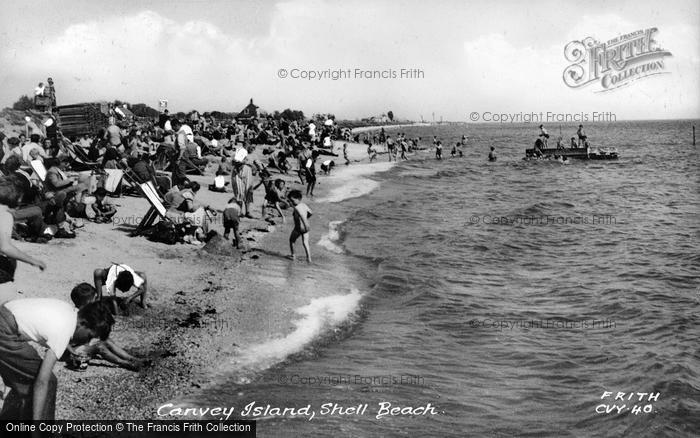 Photo of Canvey Island, Shell Beach c.1955