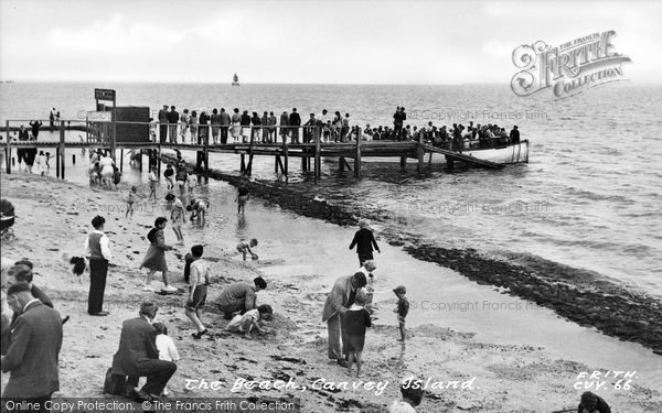 Photo of Canvey Island, The Beach And Ferry c.1955