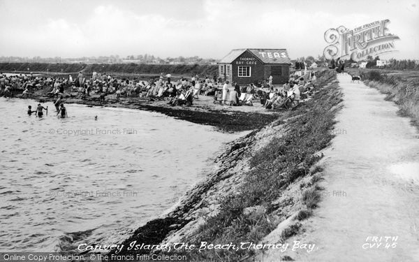 Photo of Canvey Island, The Beach, Thorney Bay c.1955