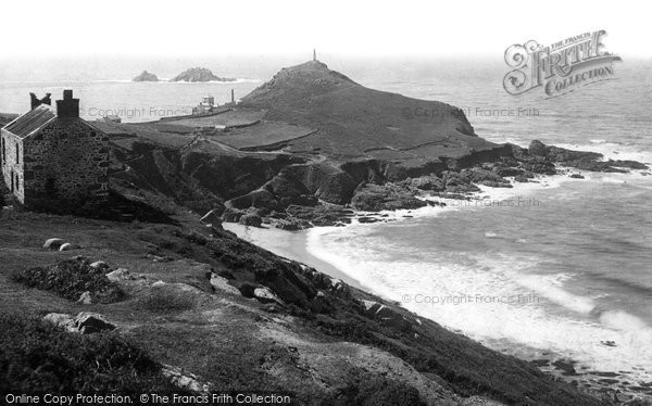 Photo of Cape Cornwall, 1890