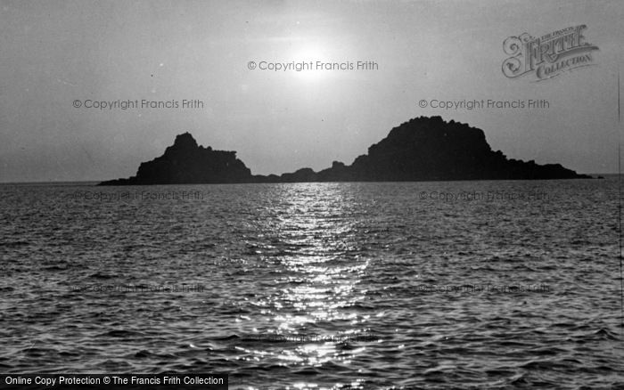 Photo of Cape Cornwall, The Brison Rocks At Sunset c.1960