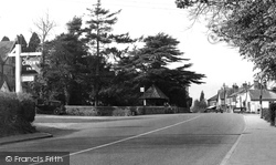 Crown Hotel And Main Road c.1955, Capel