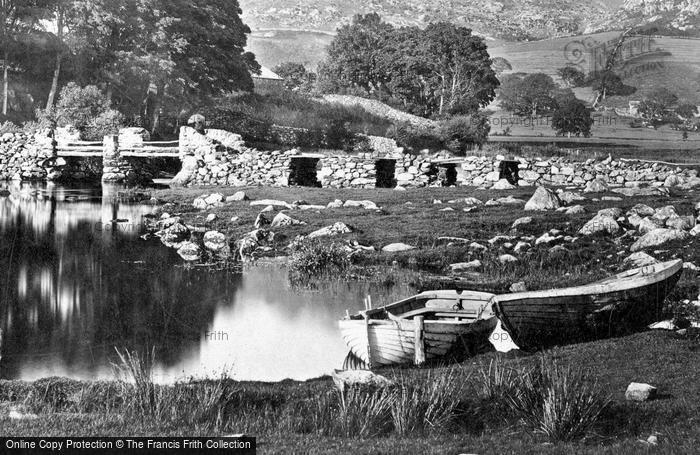 Photo of Capel Curig, Bridge And Boats c.1870
