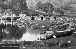 Bridge And Boats c.1870, Capel Curig