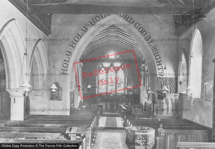 Photo of Capel, St John The Baptist Church, Interior 1908